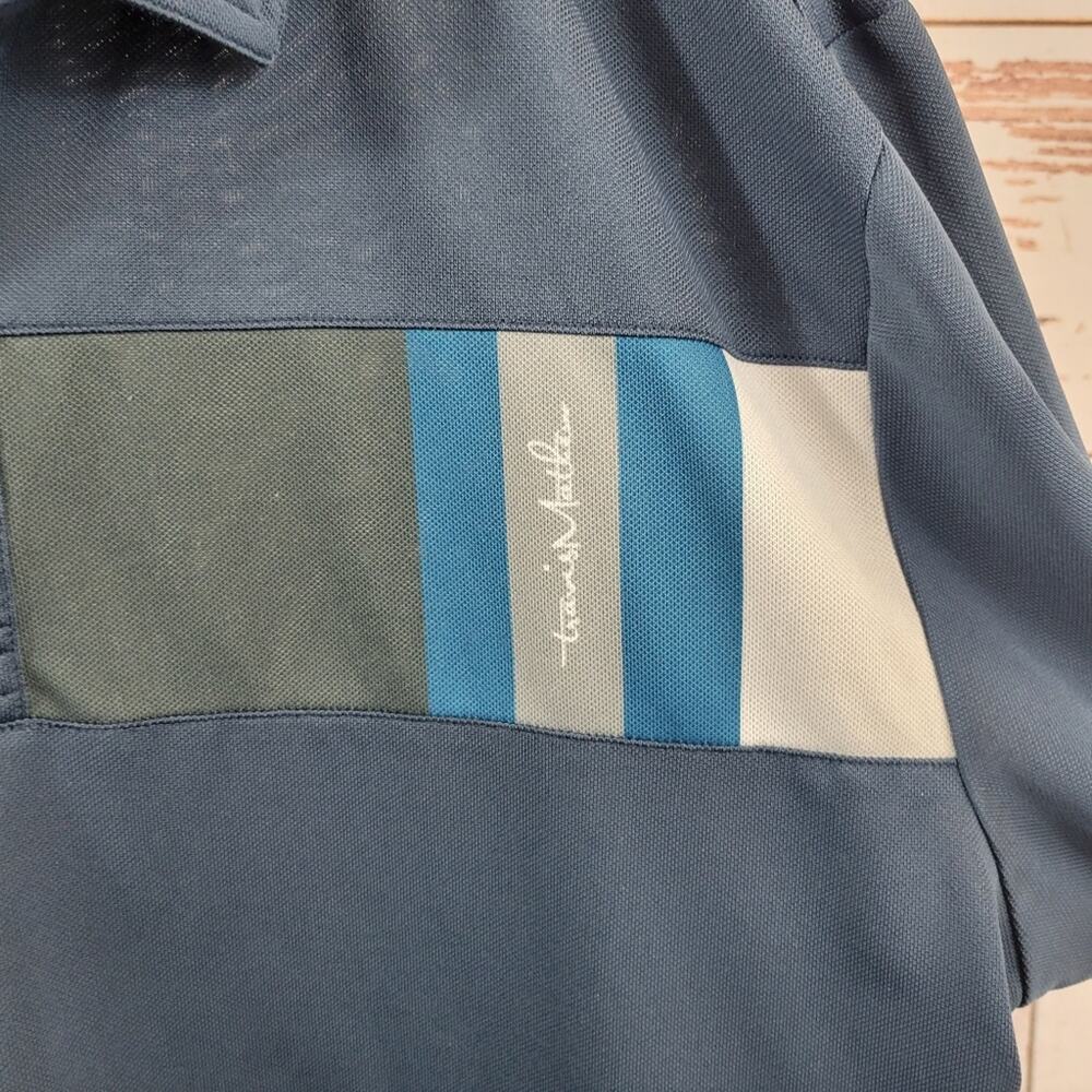 Travis Mathew Blue Polo Shirt Short Sleeve Size Large - Picture 6 of 6